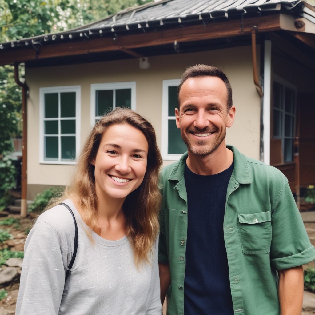 Host from America smiling at homestay